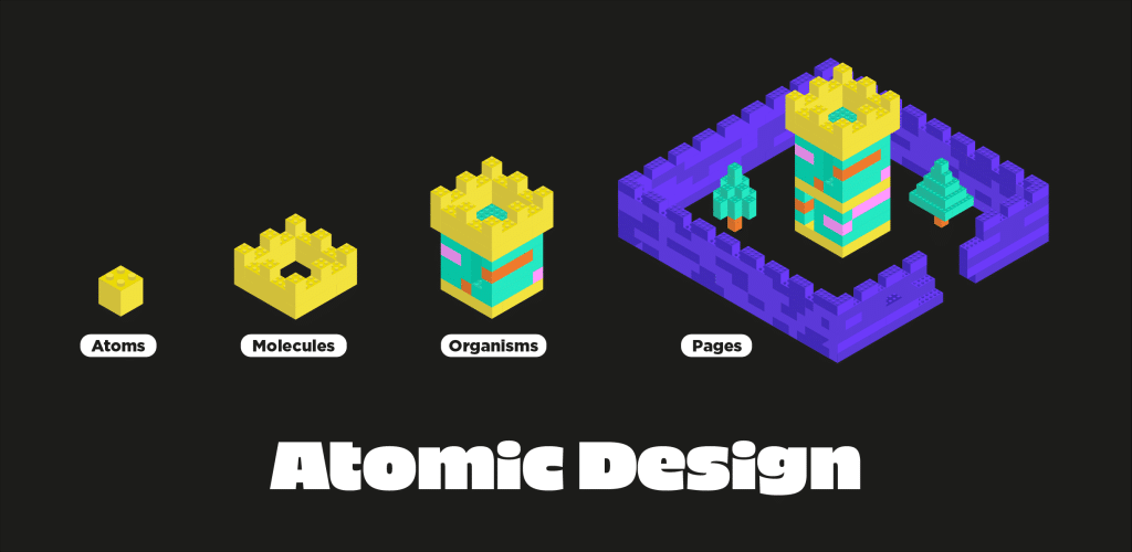 Les différents éléments de l'Atomic Design