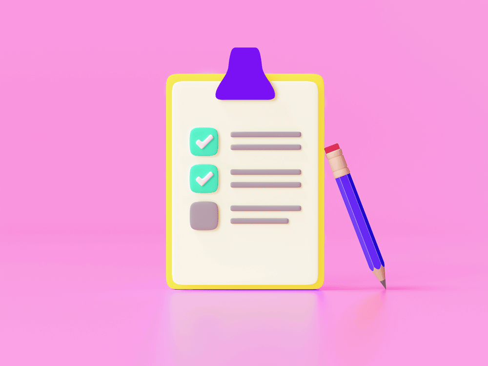 Agenda en illustration 3D