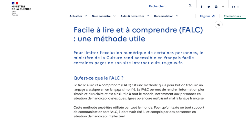 Site du référentiel FALC