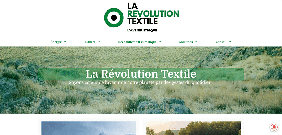 Site web La révolution textile